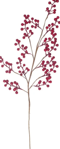 Weihnachtszweig mit Beeren 74 cm
