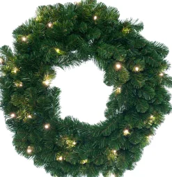 Winterberg Weihnachts- / Adventskranz künstlich mit LED-Beleuchtung D 50 cm