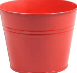 Zinc Collection Blumentopf Sanvi rot D 23 H 18 cm