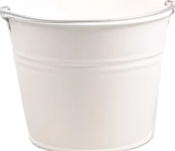 Zinc Collection Zinkeimer Elena creme D 23 H 18 cm