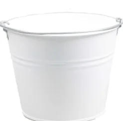 Zinc Collection Zinkeimer Elena weiß D 23 H 18 cm