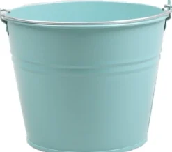 Zinc Collection Zinkeimer Elena hellblau D 23 H 18 cm