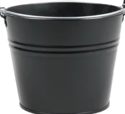 Zinc Collection Zinkeimer Elena schwarz D 23 H 18 cm