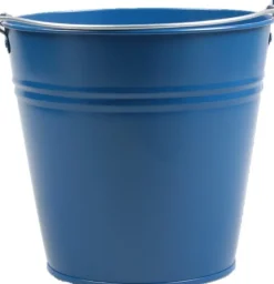 Zinc Collection Zinkeimer Janne blau 24,5 x 24,5 x 23 cm